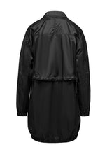 BOMBOOGIE GLÄNZENDEM MIT KRAGEN REGENMANTEL BLACK