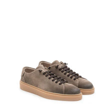 FABIANO RICCI LOW TOP VELOUR LEDER SNEAKER BRAUN