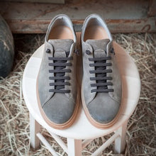FABIANO RICCI LOW TOP VELOUR LEDER SNEAKER BRAUN