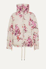 OFF WEAR FLORAL PRINT NYLON SHORT JACKET 9251 - SAND/PINK