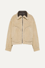 OOF WEAR ECO-SHEEPSKIN REVERSIBLE SHORT JACKET 9262 - BROWN/CREAM