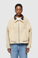 OOF WEAR ECO-SHEEPSKIN REVERSIBLE SHORT JACKET 9262 - BROWN/CREAM