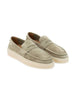 FABIANO RICCI SUEDE LOAFERS VIBE OLIV