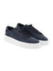 FABIANO RICCI LOW TOP LEATHER SNEAKER NAVY