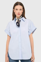 JANICE BLUSE YARO HELLBLAU