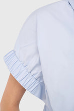 JANICE BLUSE YARO HELLBLAU