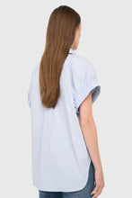 JANICE BLUSE YARO HELLBLAU