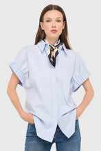 JANICE BLUSE YARO HELLBLAU