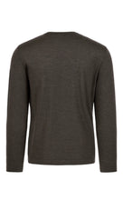 PHIL PETTER EDLER RUNDHALS PULLOVER MERINO SEIDE BRAUN