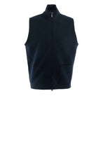 PHIL PETTER ZIP WESTE 100 % Wolle NAVY BLAU